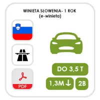 Słowenia 365 dni - kat. 2B (e-winieta)